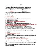 Đề kiểm tra cuối học kì 1 môn Khoa học Lớp 4 (Có đáp án)